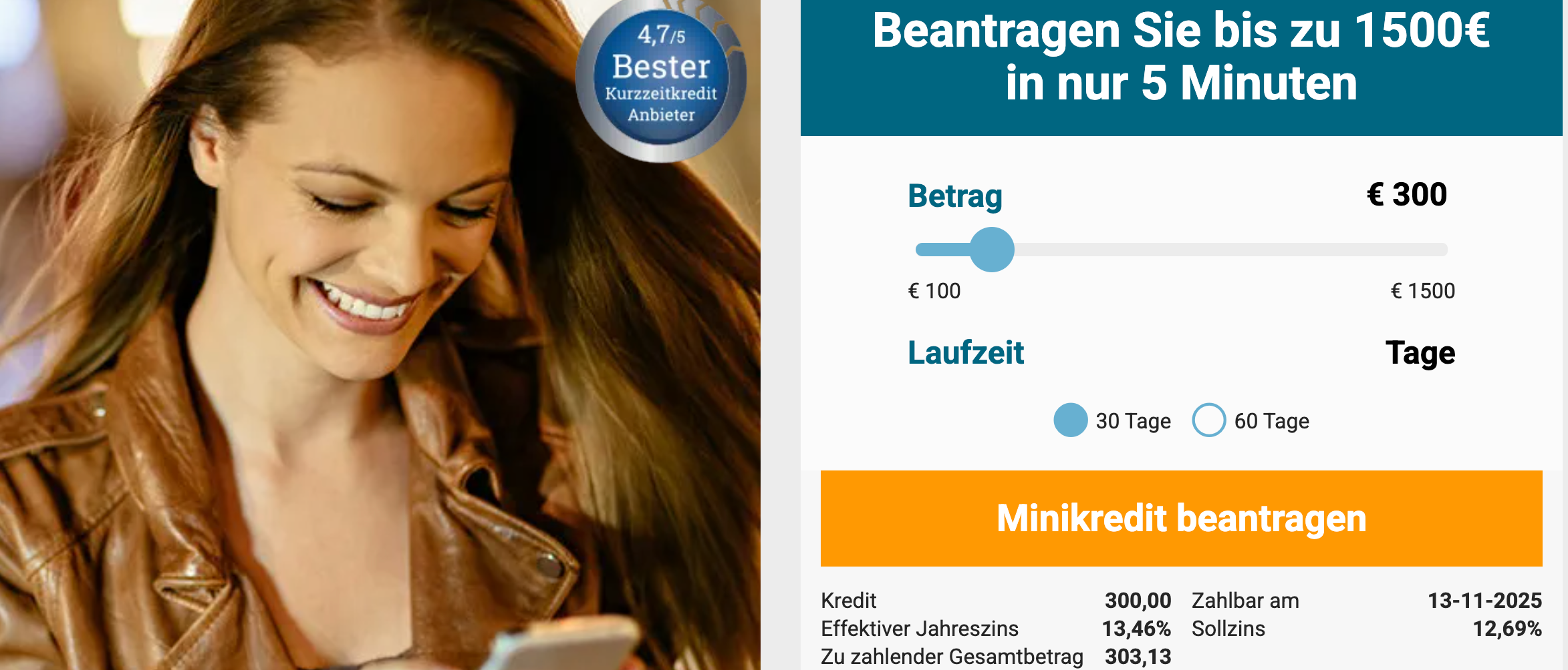 Kredit bei Cashper beantragen
