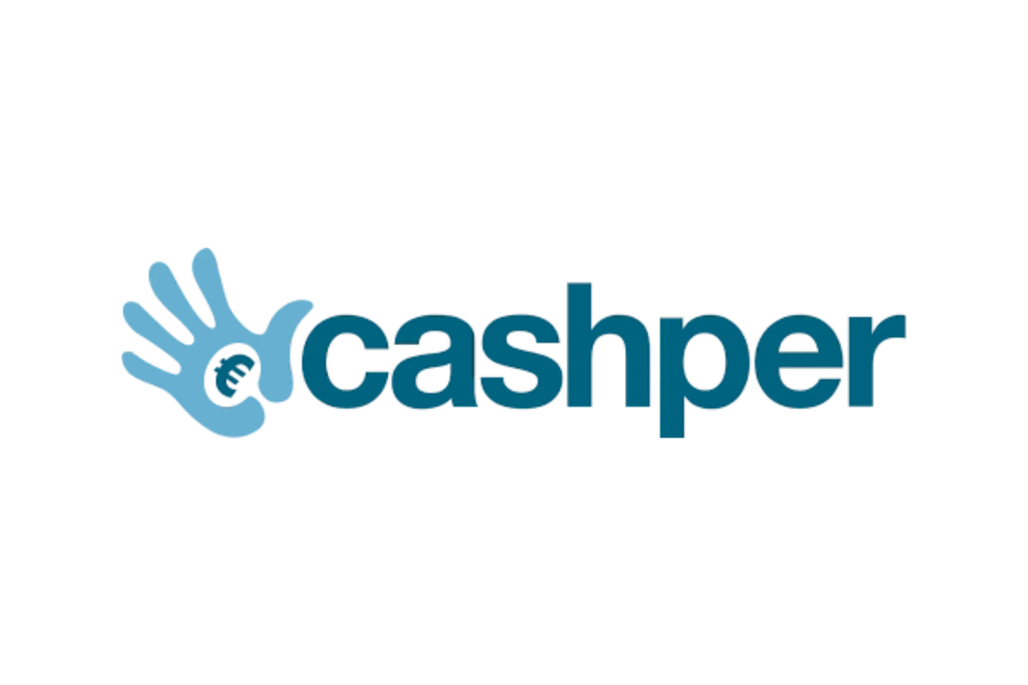 Cashper Logo auf weißem Hintergrund
