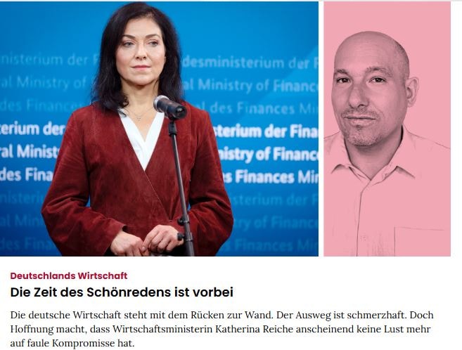 Cicero Abofalle? Artikel aus der Rubrik Deutschlands Wirtschaft mit der Headline "Die Zeit des Schönredens ist vorbei".
