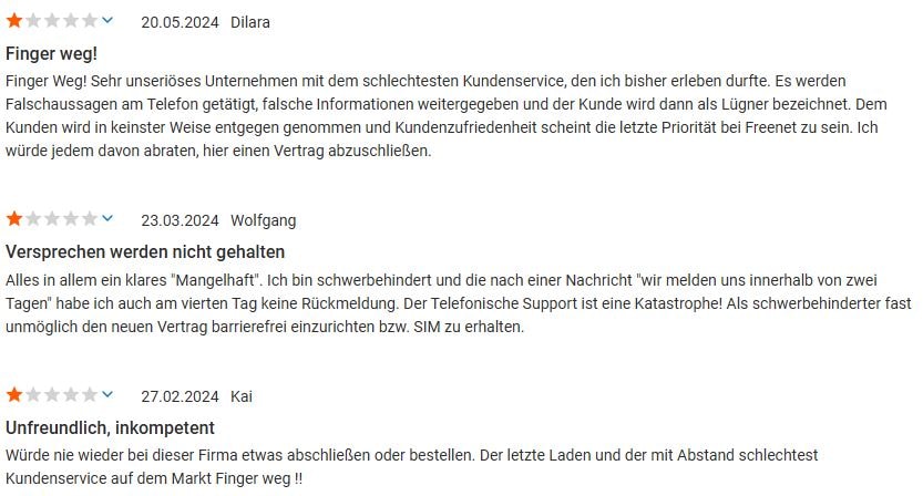 Freenet Abofalle? Negative Bewertungen