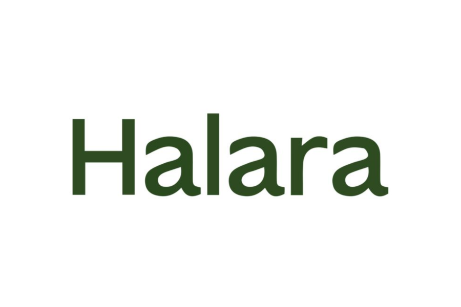 Halara Logo auf weißem Hintergrund