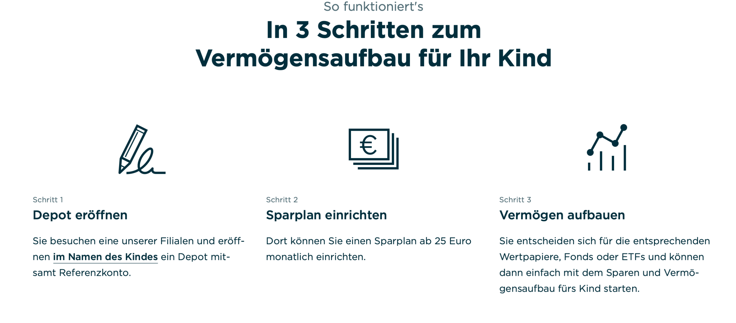 Commerzbank Junior Depot Schritte zum Vermögensaufbau