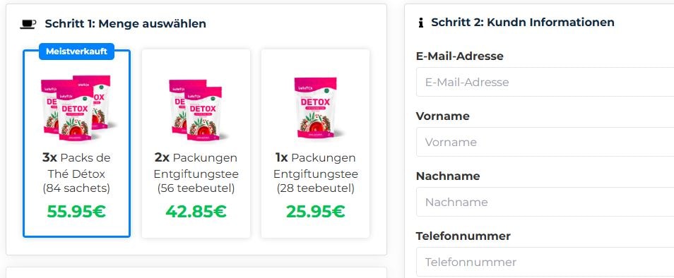 Lulutox Produkte bestellen