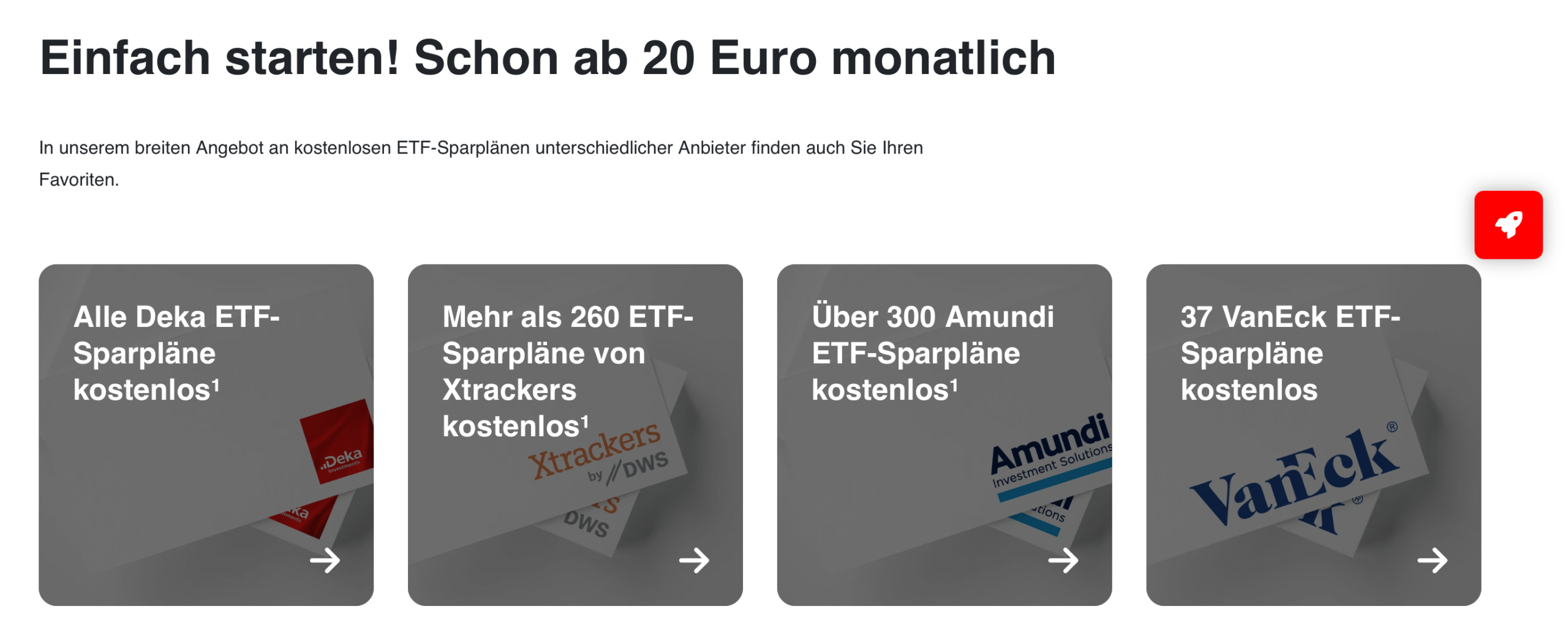 Sparkasse Junior Depot ETF Sparpläne