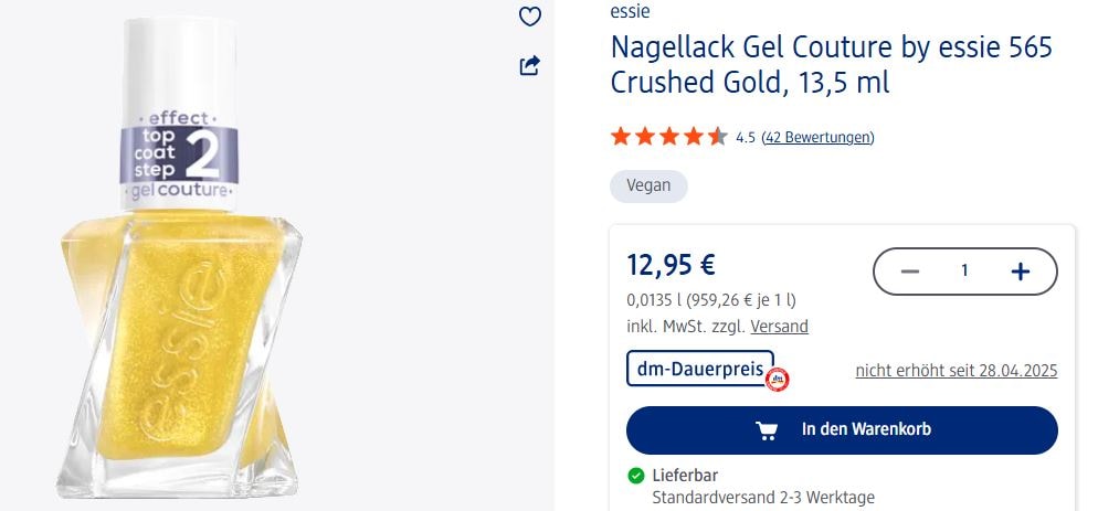 Essie Gel Couture Erfahrungen DM
