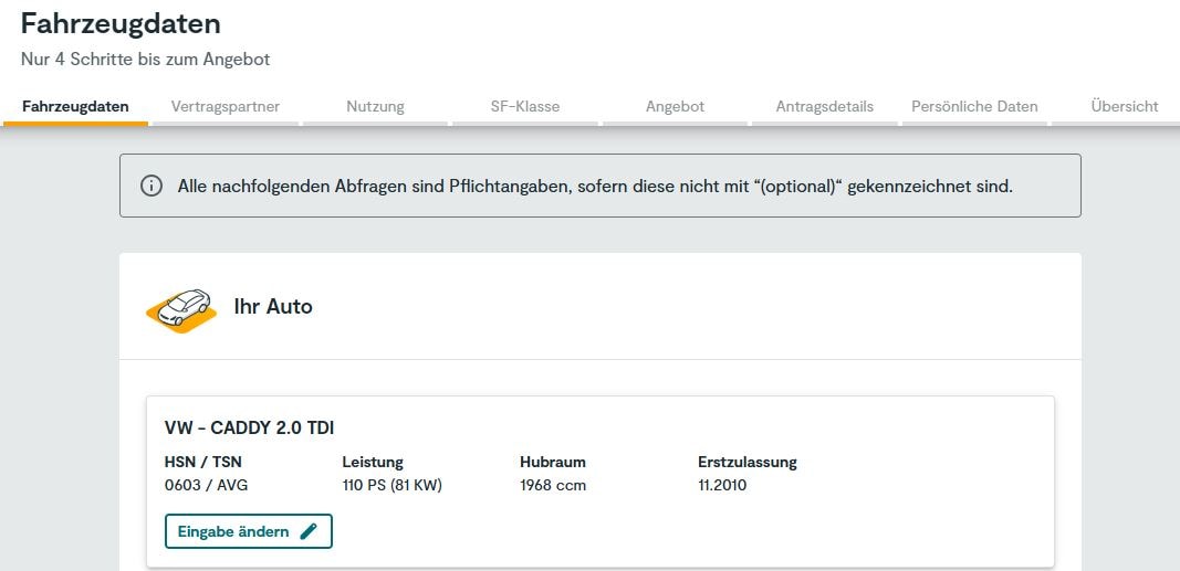HUK24 Erfahrungen Webseite
