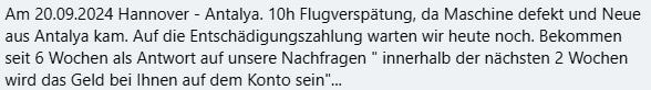 Mavi Gök Airlines Erfahrungen Bericht Verspätung