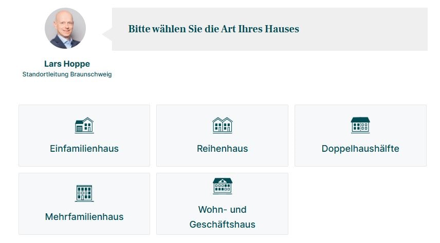 McMakler Erfahrungen Webseite Art des Hauses