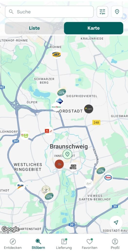 Too Good To Go Erfahrungen Map