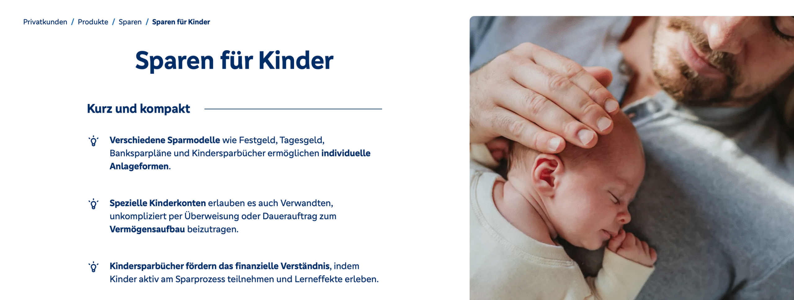 Volksbank Junior Depot Produkte Kinder