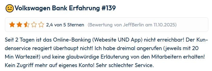 Volkswagen Bank Erfahrungen Bewertung Finanzfluss